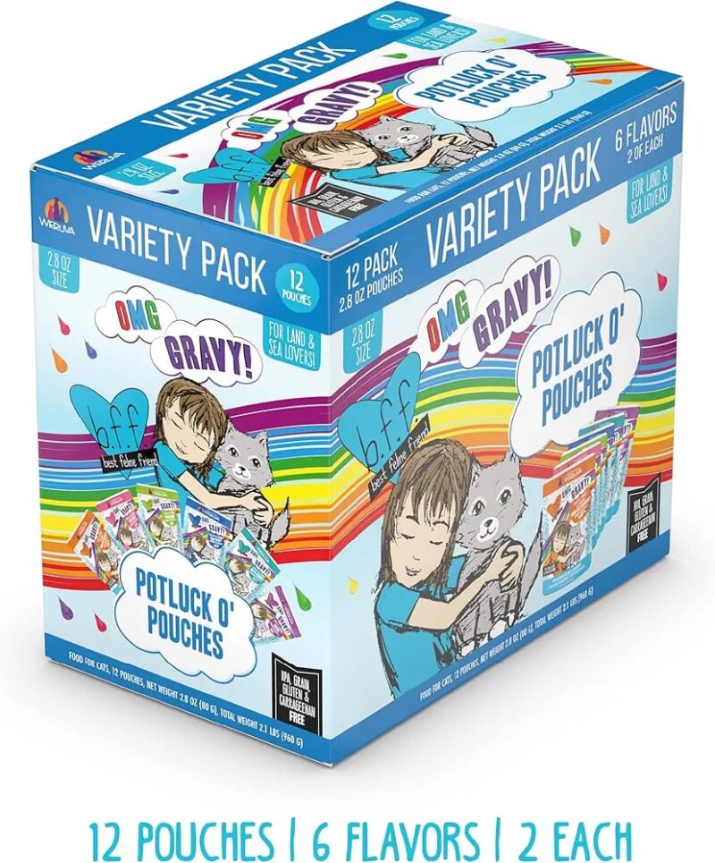 Variety Pack Potluck O’ Pouches OMG! – Gravy-Licious Tuna Party for Your Cat! - Image 2
